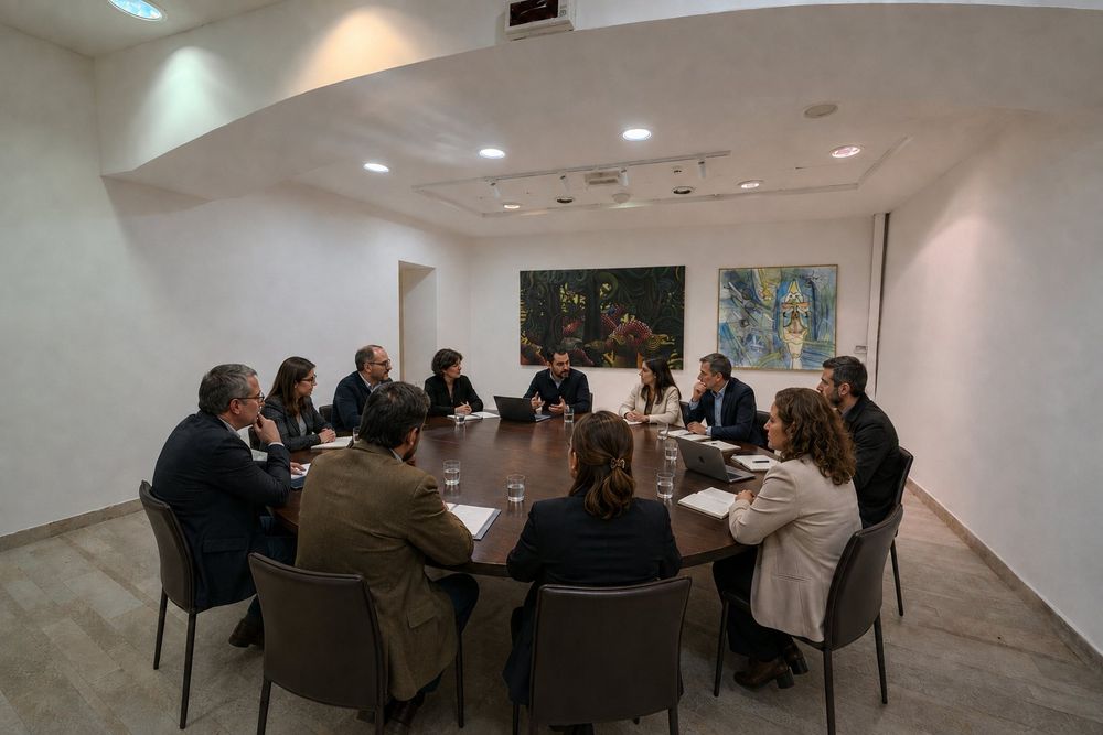 Studio Liberty — tavolo ovale nella sala piccola riservata
